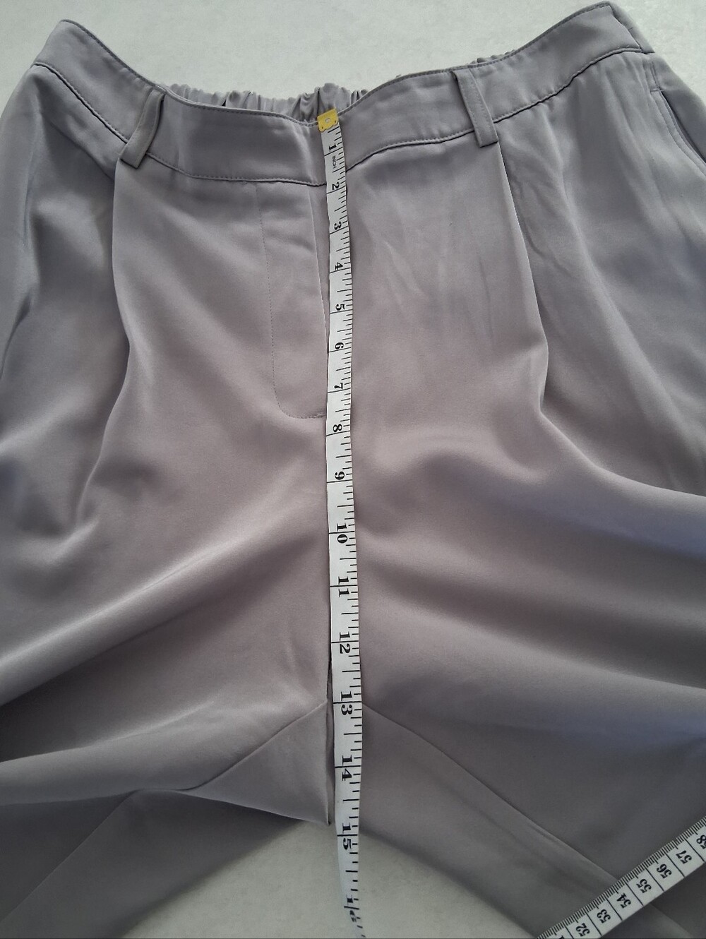 Maison d'Amelie/ Relaxed Fit/ Pleated/ Trousers in Silver-grey/ Size US 10 - Picture 10 of 13